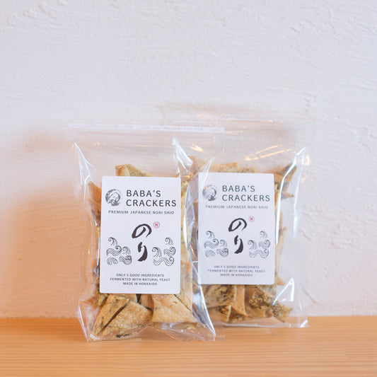 BABA’S CRACKERS｜のり塩クラッカー（生岩のり）　- 100g × 2p -